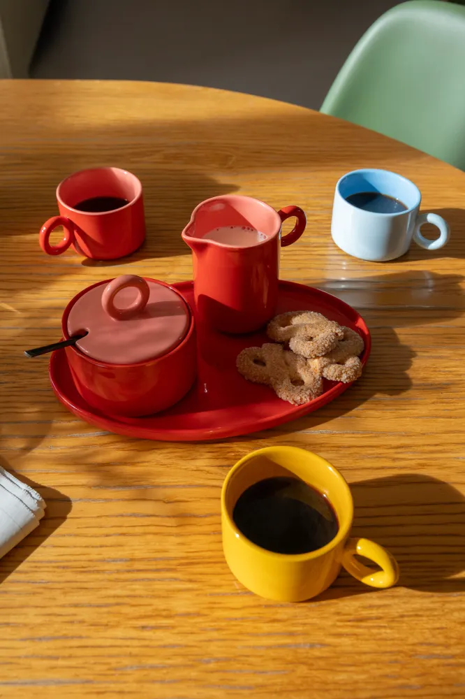Tác CHIQUITO červená porcelán