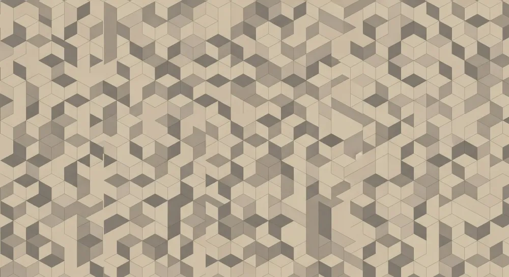 Dětský pokoj tapeta | Geometrický motiv kostek v neutrálních tónech