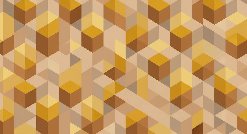 Dětský pokoj tapeta | Geometrické vzory v béžových žlutých tónech