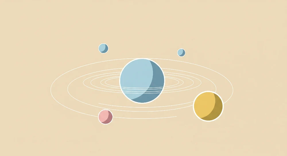Dětská pokojová tapeta | Vesmírný svět s barevnými planetami
