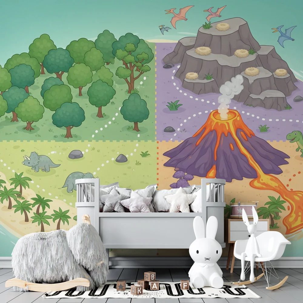 Dětská tapeta | Předhistorické dobrodružství s dinosaury