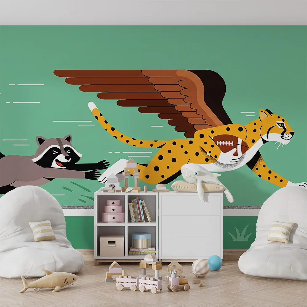 Dětské tapety | Létající leopard mýval v běhu
