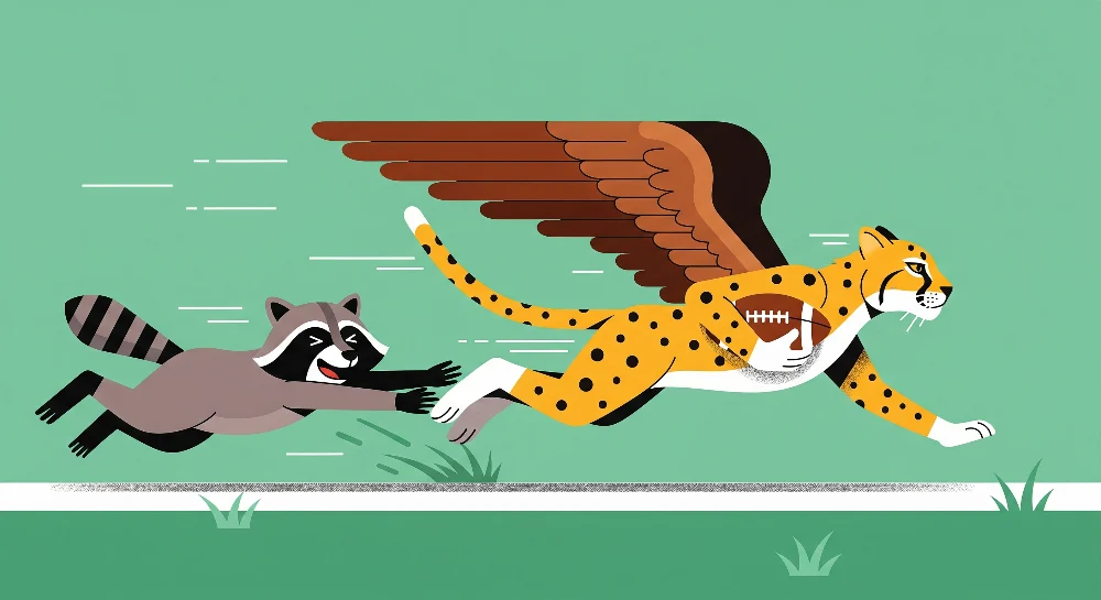 Dětské tapety | Létající leopard mýval v běhu