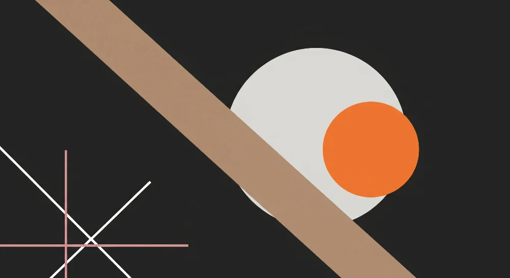 Dětské tapety do pokojíčku | Přísné geometrické tvary na černém pozadí