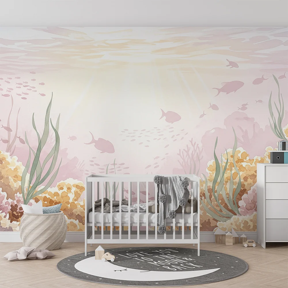 Kids room wallpaper | Klidné podmořské prostředí s korály rybami