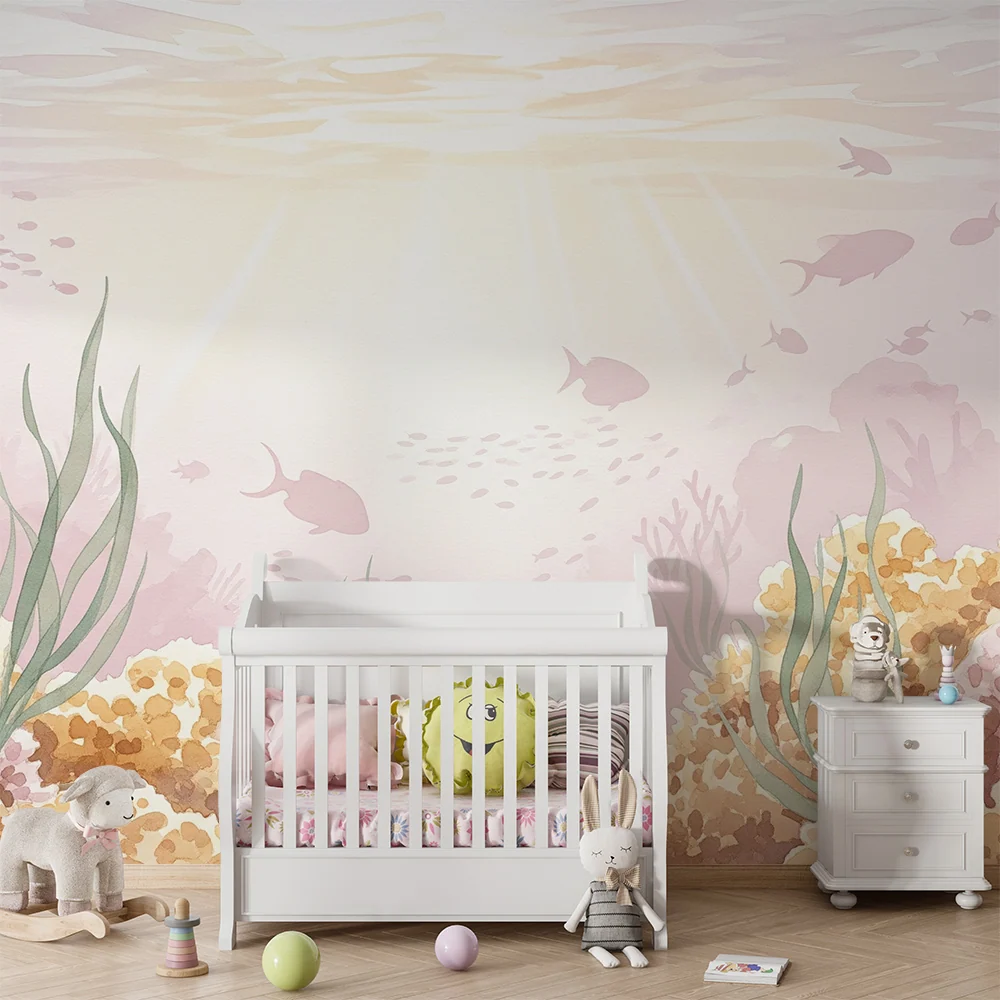 Kids room wallpaper | Klidné podmořské prostředí s korály rybami