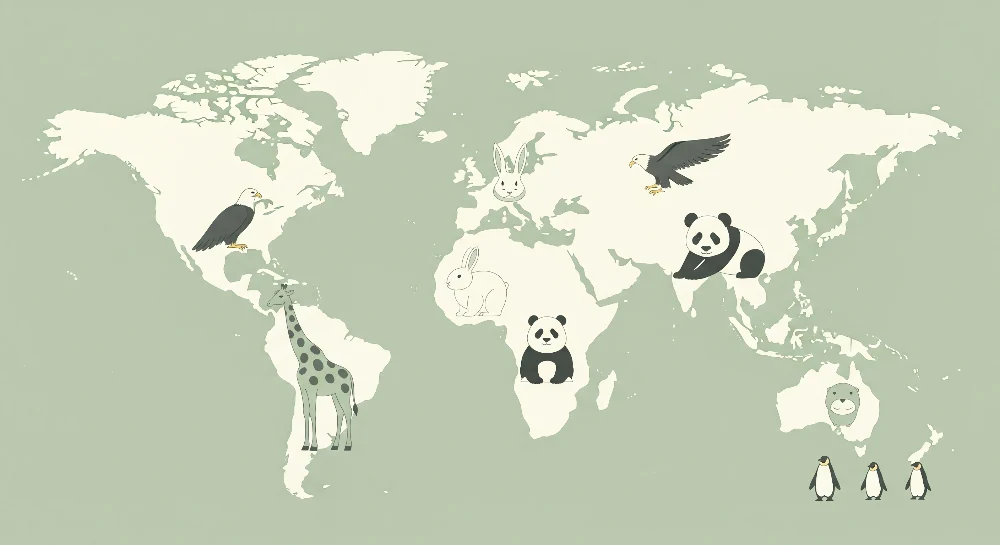 Kids room wallpaper | Mapa světa v odstínu šalvěje