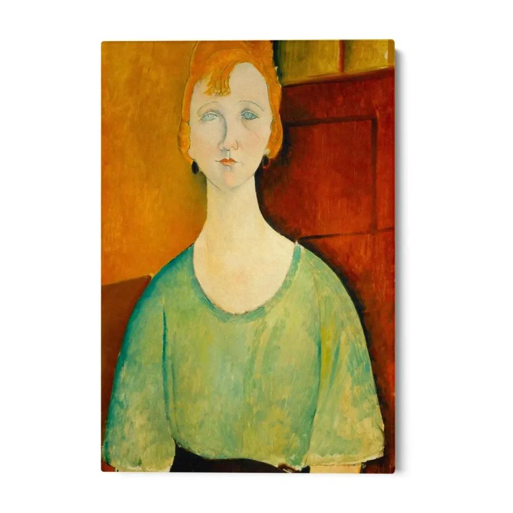 Dívka v zelené košili, Amedeo Modigliani OGC