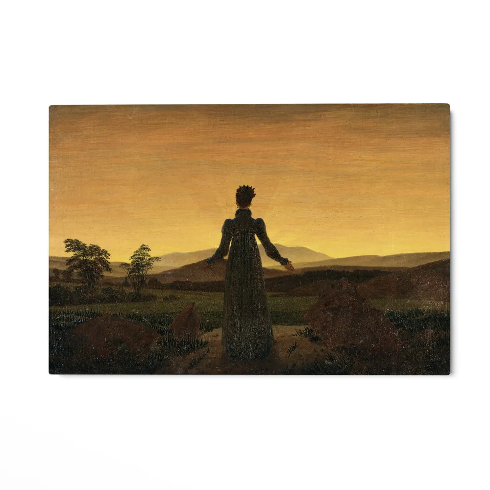 Žena při západu slunce, Caspar David Friedrich OGC