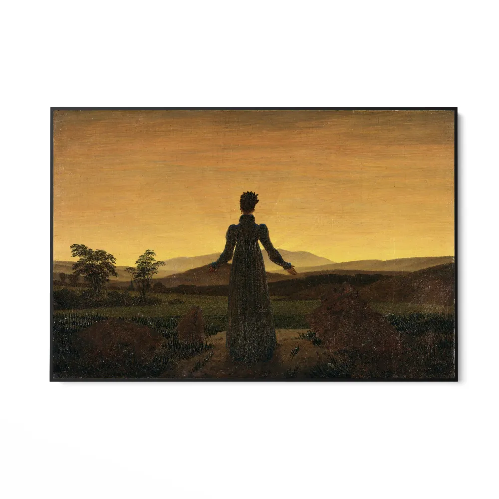 Žena při západu slunce, Caspar David Friedrich OGC