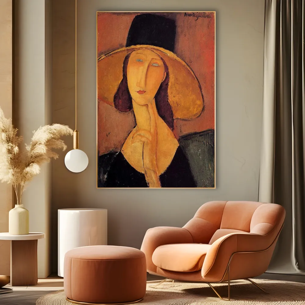 Jeanne Hébuterne s kloboukem, Amedeo Modigliani OGC