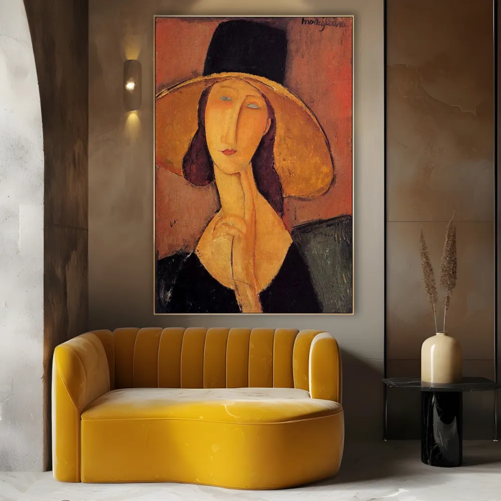 Jeanne Hébuterne s kloboukem, Amedeo Modigliani OGC