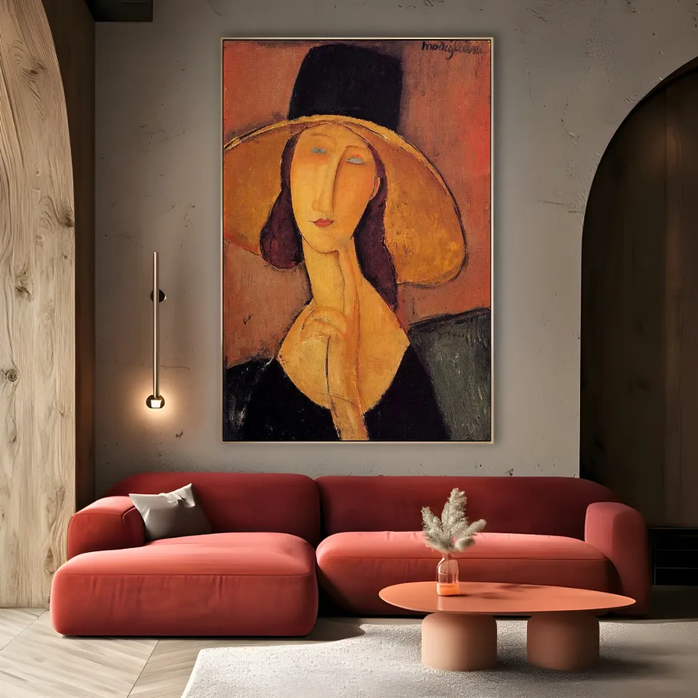 Jeanne Hébuterne s kloboukem, Amedeo Modigliani OGC