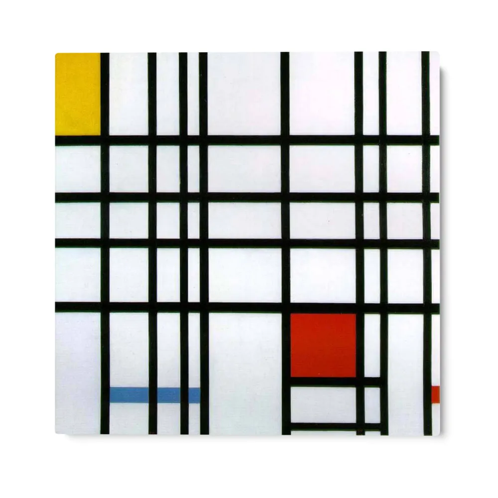Kompozice s červenou, žlutou modrou, Piet Mondrian OGC