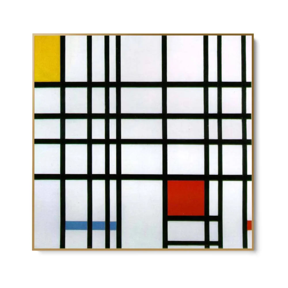 Kompozice s červenou, žlutou modrou, Piet Mondrian OGC
