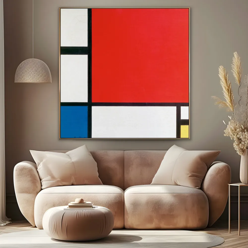 Kompozice s červenou, modrou žlutou, Piet Mondrian OGC