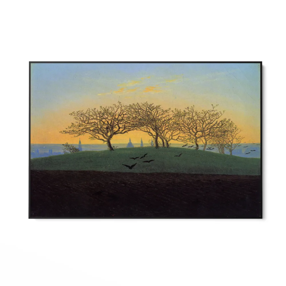 Kopec oraná pole poblíž Drážď, Caspar David Friedrich OGC
