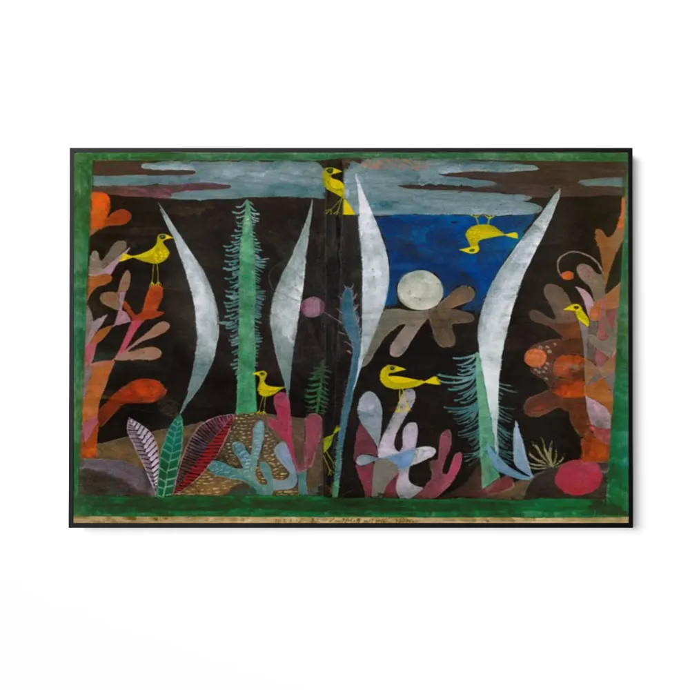 Krajina se žlutými ptáky, Paul Klee OGC