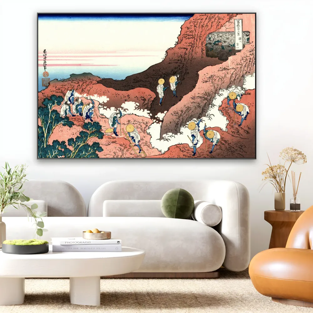 Lezení na horu Fuji, Katsushika Hokusai OGC
