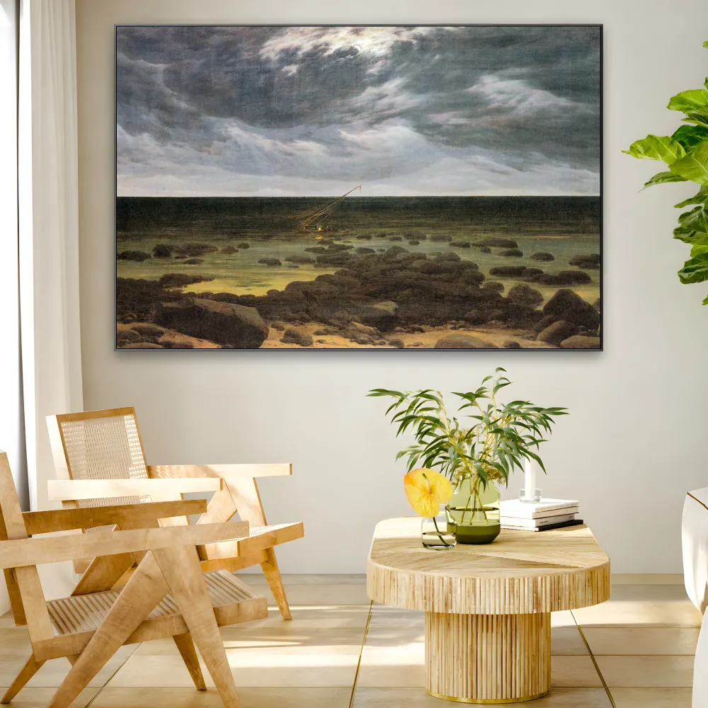 Měsíční svit na moři, Caspar David Friedrich OGC