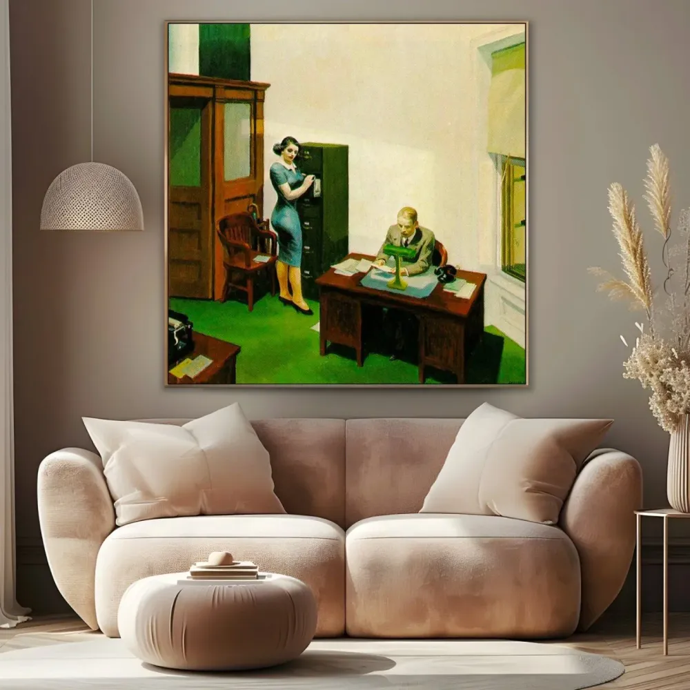 Noční kancelář, Edward Hopper OGC