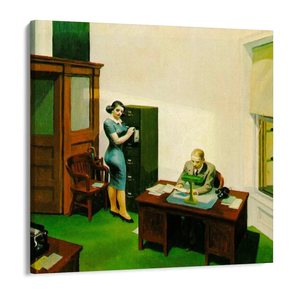 Noční kancelář, Edward Hopper OGC
