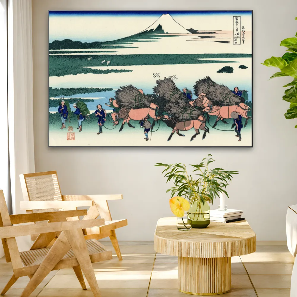 Ono Shindon v provincii Suruga, Katsushika Hokusai OGC