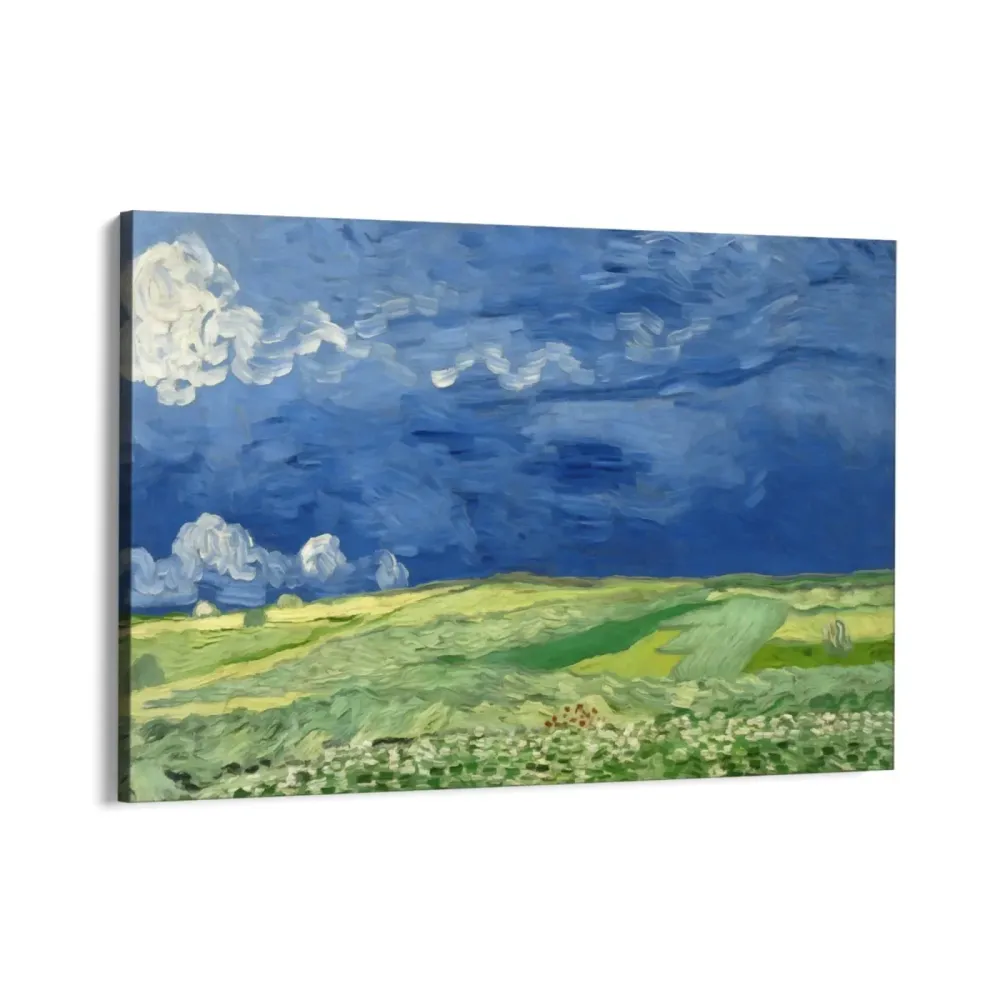 Pšeničná pole pod bouřkovými mraky, Vincent Van Gogh OGC
