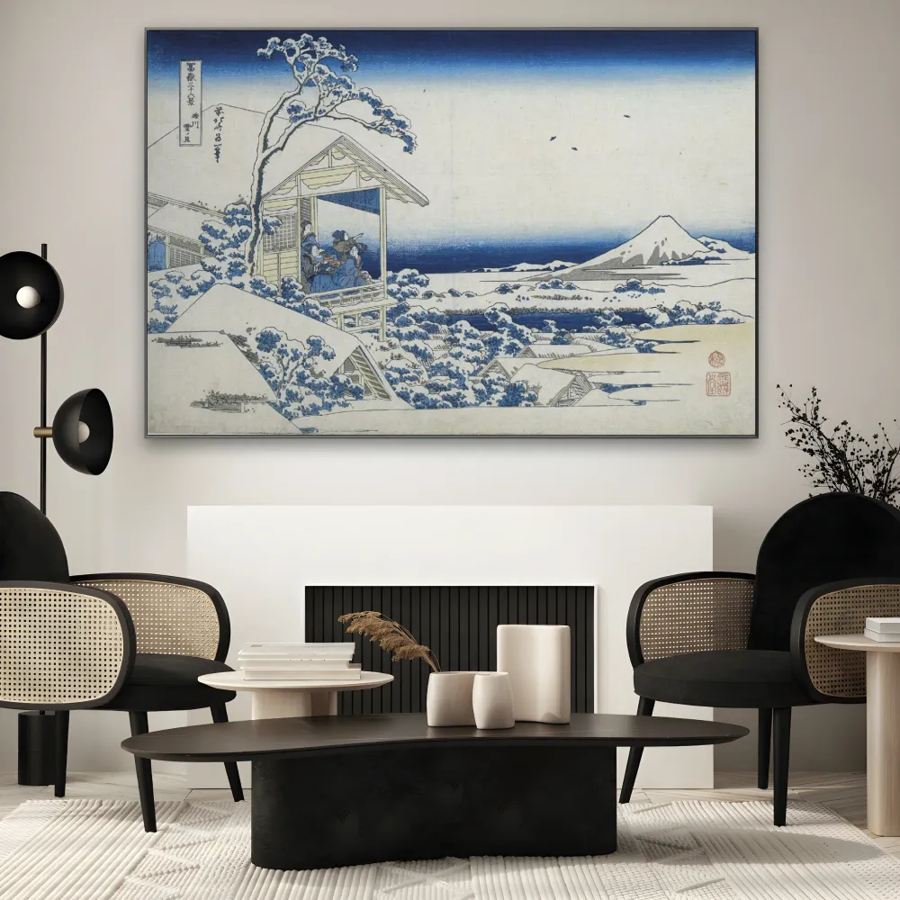 Ráno po sněžení v Koishikawě, Katsushika Hokusai OGC