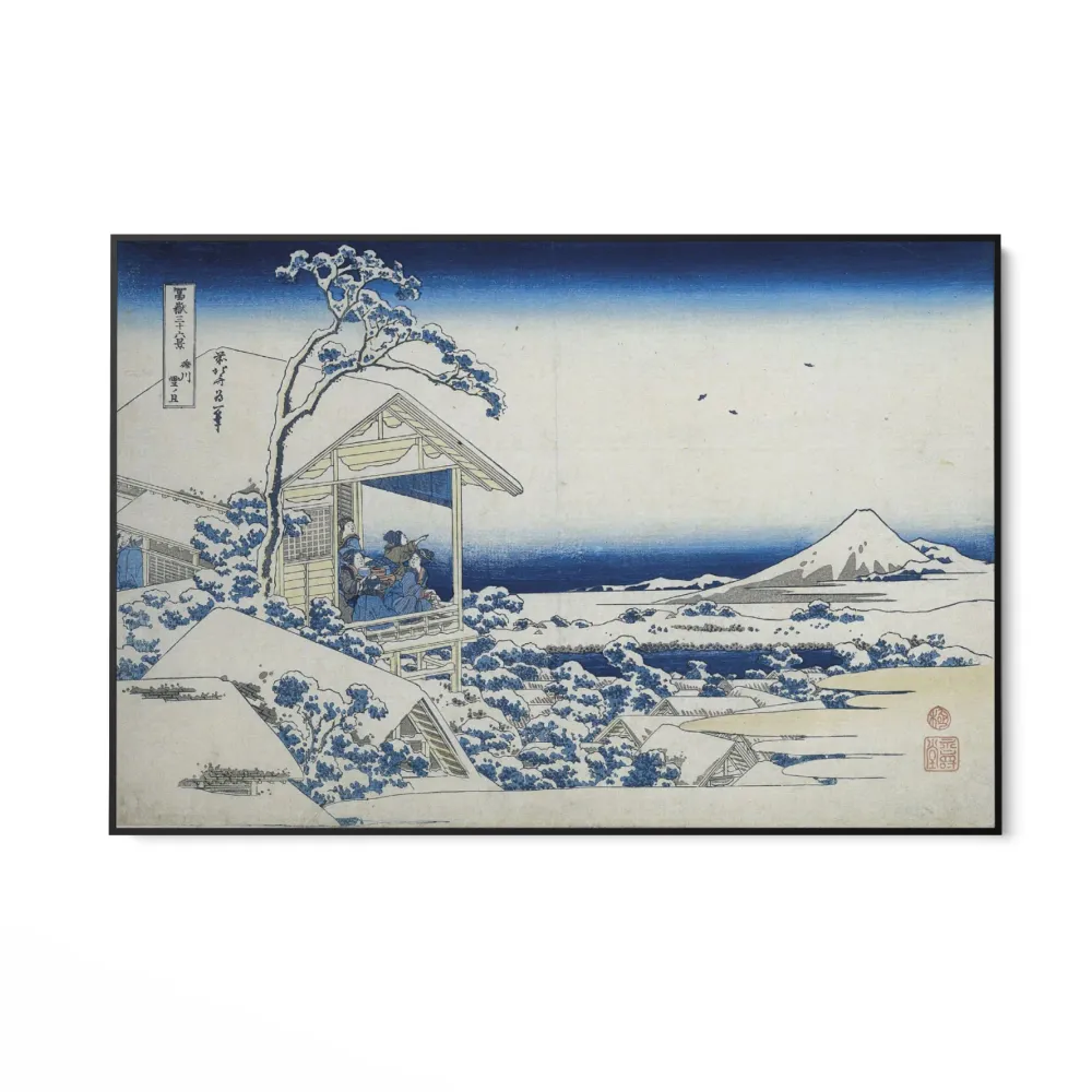 Ráno po sněžení v Koishikawě, Katsushika Hokusai OGC