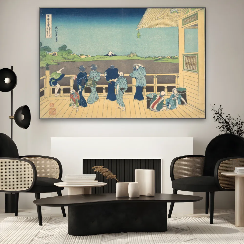 Sala Sazai v Chrámu pěti set Arhatů, Katsushika Hokusai OGC