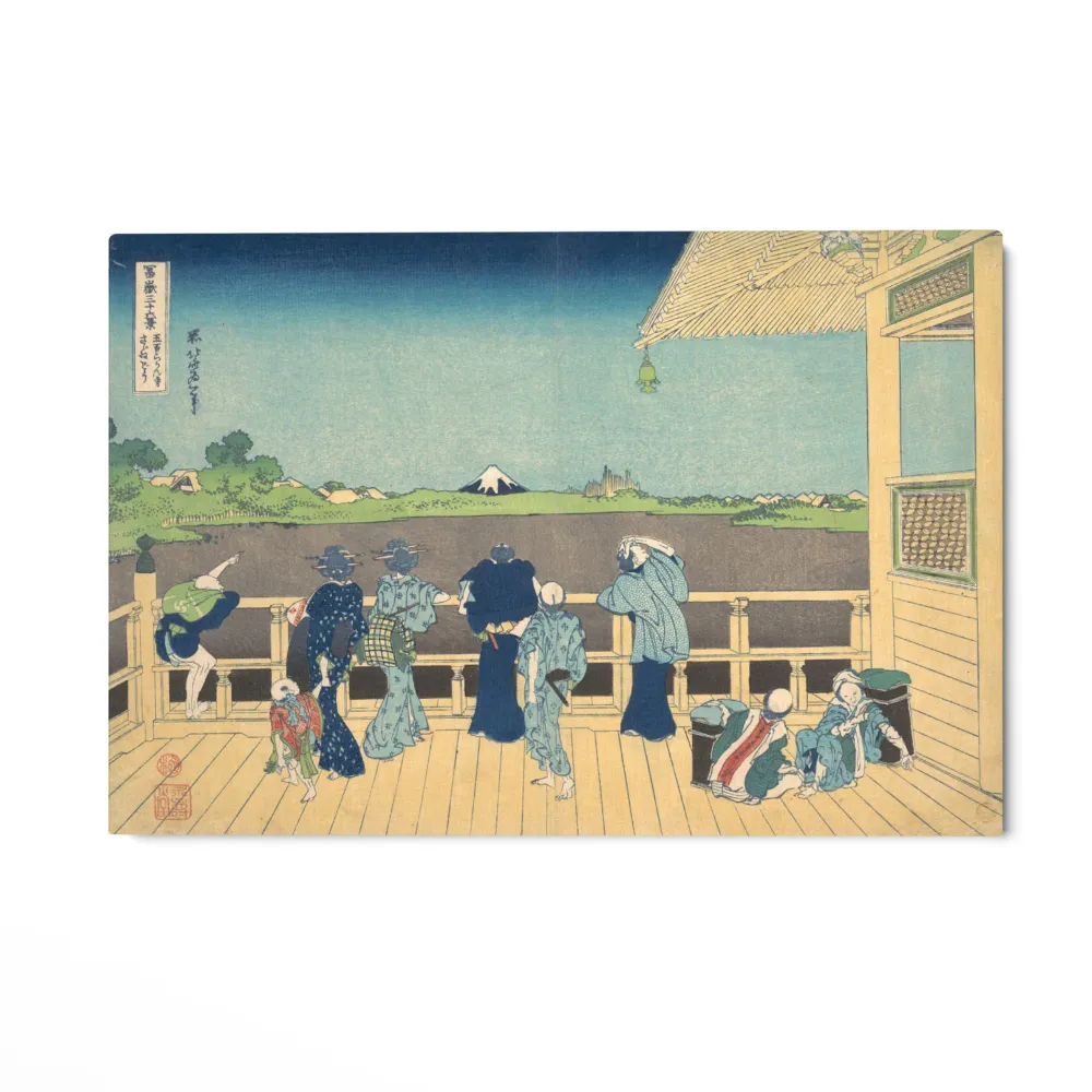 Sala Sazai v Chrámu pěti set Arhatů, Katsushika Hokusai OGC