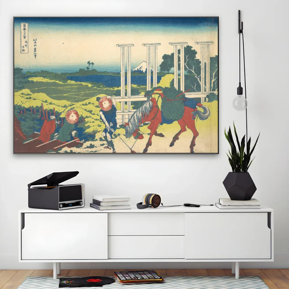 Senju v provincii Musashi, Katsushika Hokusai OGC
