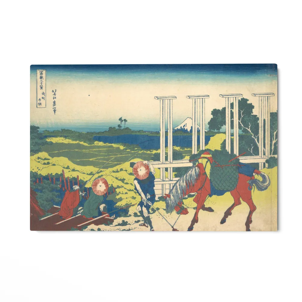 Senju v provincii Musashi, Katsushika Hokusai OGC