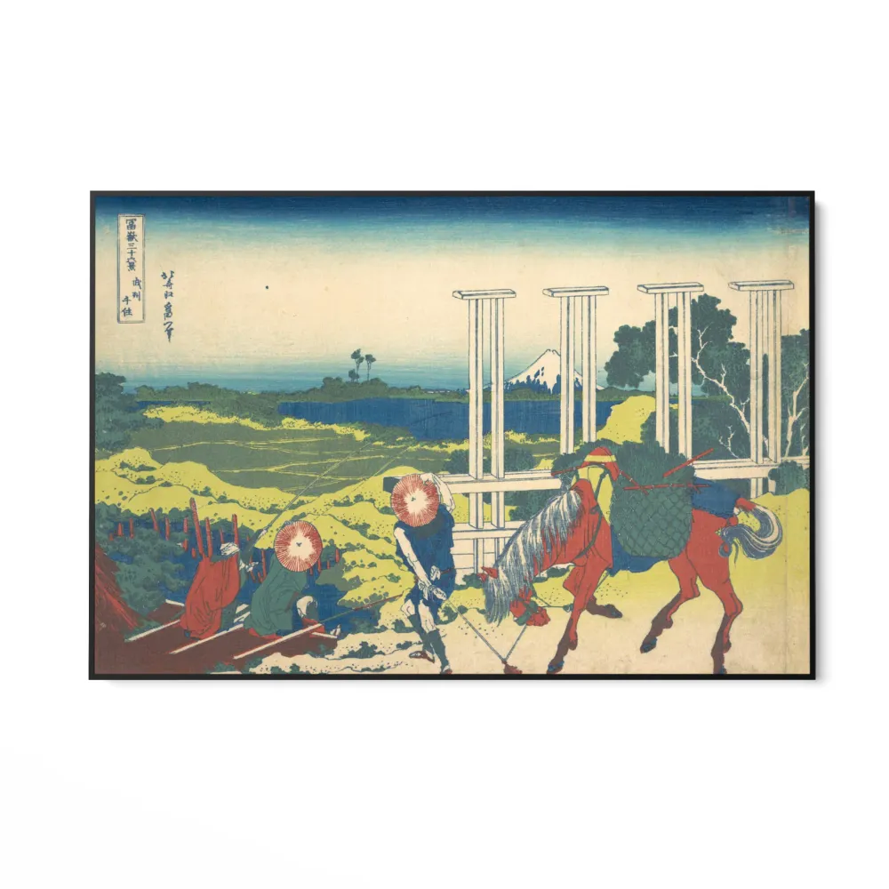 Senju v provincii Musashi, Katsushika Hokusai OGC