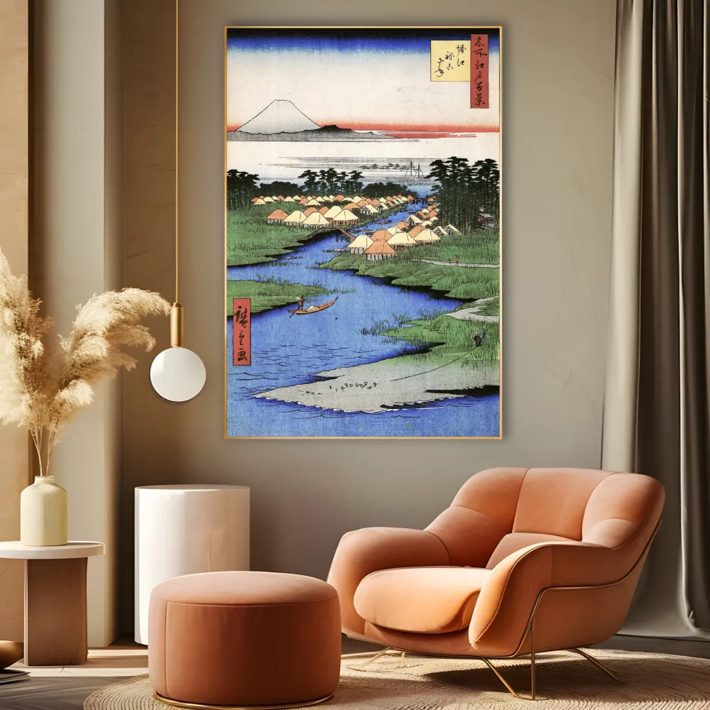 Sto slavných pohledů Edo XCVI, Utagawa Hiroshige OGC