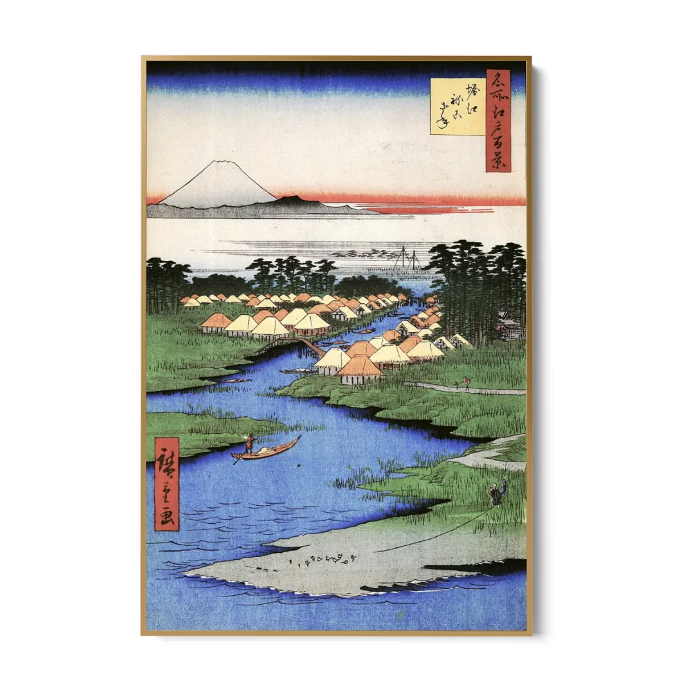 Sto slavných pohledů Edo XCVI, Utagawa Hiroshige OGC