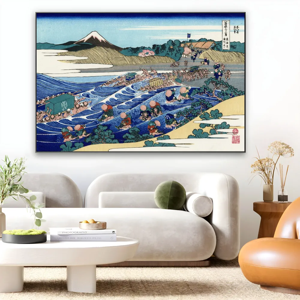 Velká vlna u Kanagawy, Katsushika Hokusai OGC