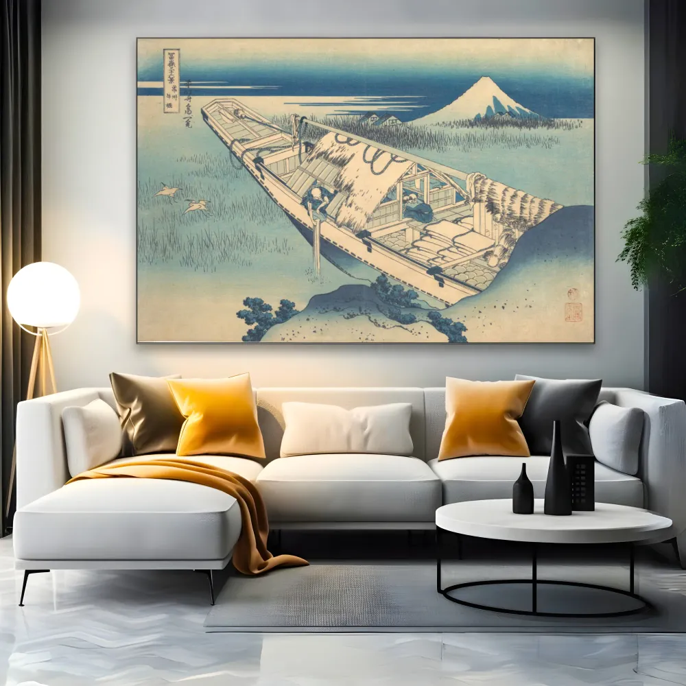 Výhled na Fudži z lodi, Katsushika Hokusai OGC