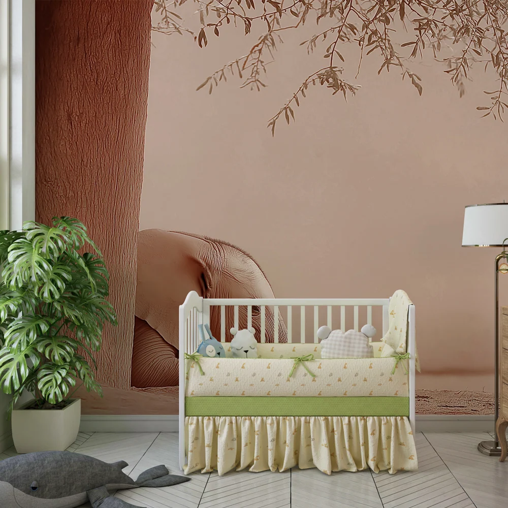 Papier de parede quarto bebê | Elegance slona pod stromem