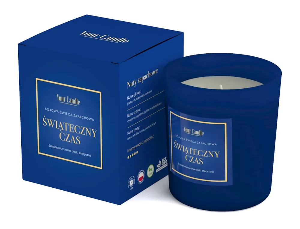 PRÉMIOVÁ SLADKÁ SIGNÁLNÍ SVÍČKA 210 ml - VAŠE SVÍČKA (SEZÓNNÍ PRODUKT)