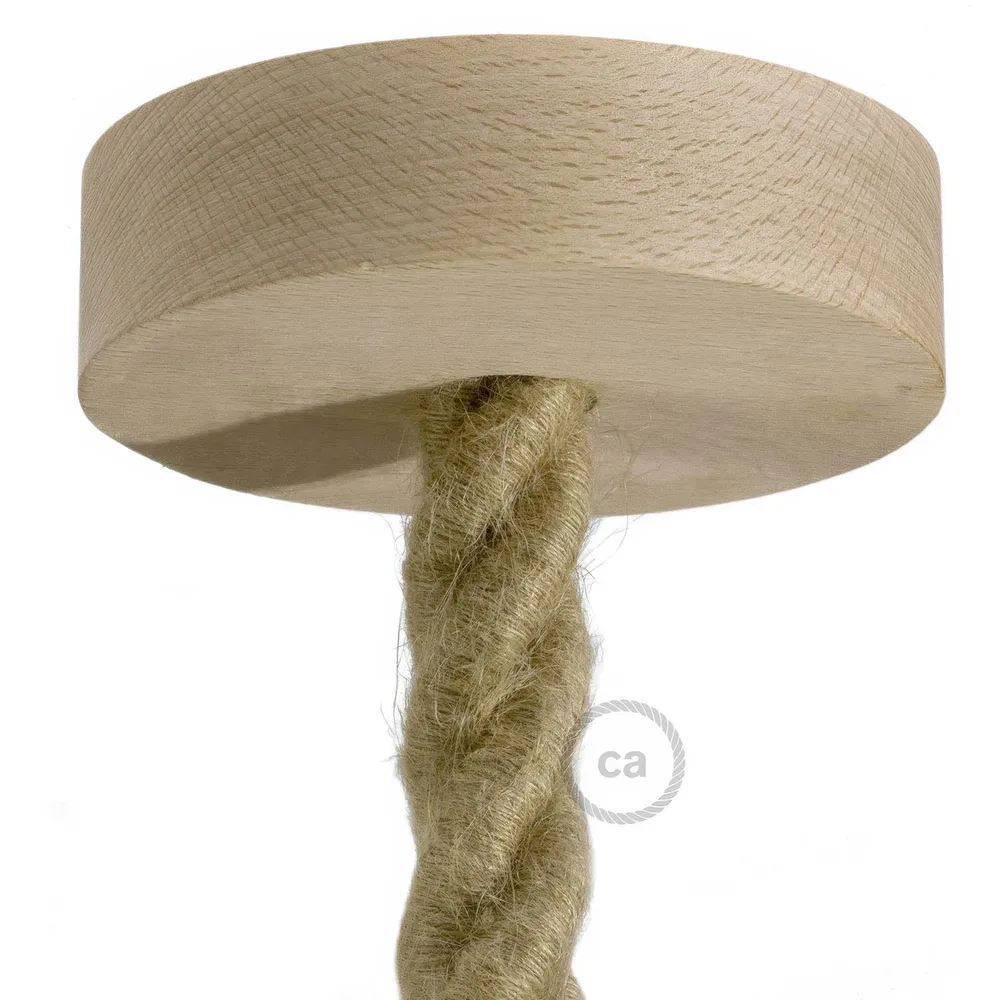 Sada stropního baldachýnu ze dřeva pro kabel 2XL - Neutrální