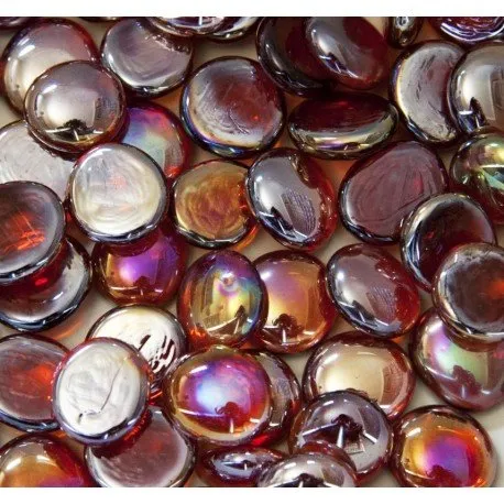 Skleněné kapky 16-20mm Diamantově červené