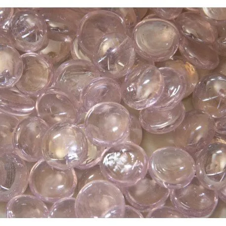Skleněné kapky 16-20mm Diamantově růžové