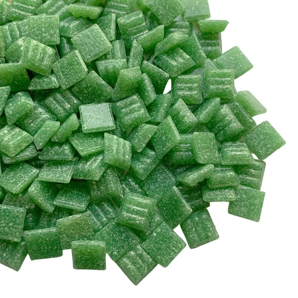 Skleněná mozaika 10mm Listová zelená