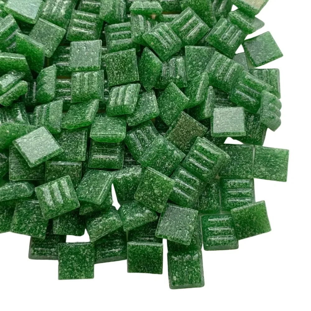 Skleněná mozaika 10mm Špenát