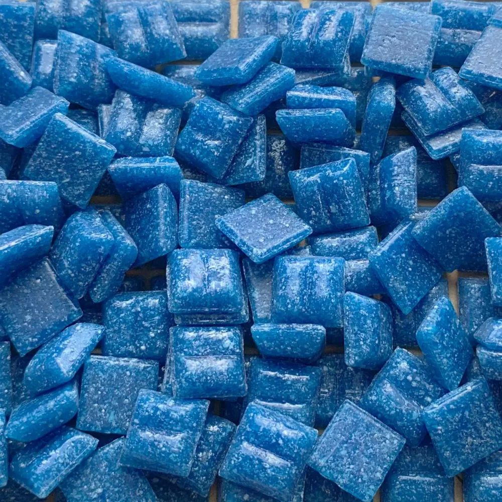 Skleněná mozaika 10mm tmavě tyrkysová