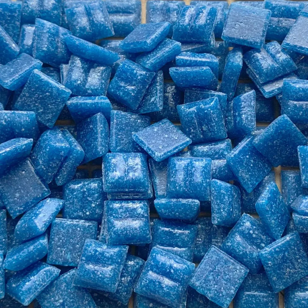 Skleněná mozaika 10mm tmavě tyrkysová