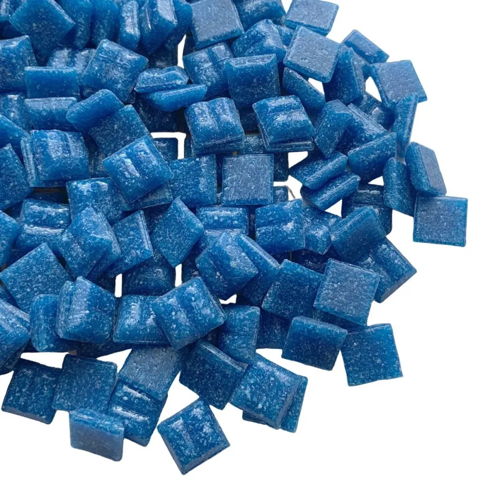 Skleněná mozaika 10mm tmavě tyrkysová