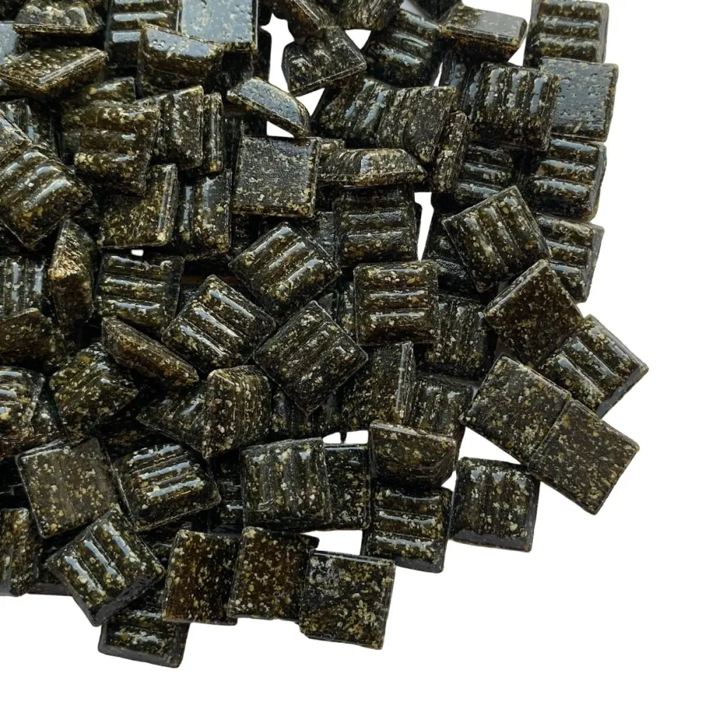 Skleněná mozaika 10mm zeměhnědá